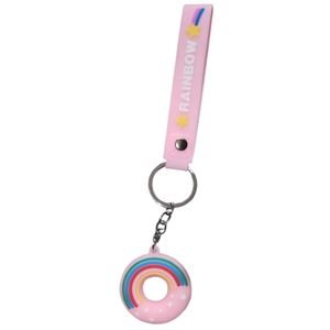 Pink Rainbow Keychain
